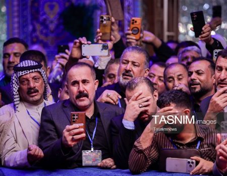 بدرقه موکب داران عراقی در مشهد مقدس