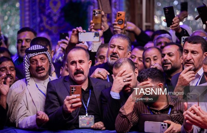 بدرقه موکب داران عراقی در مشهد مقدس
