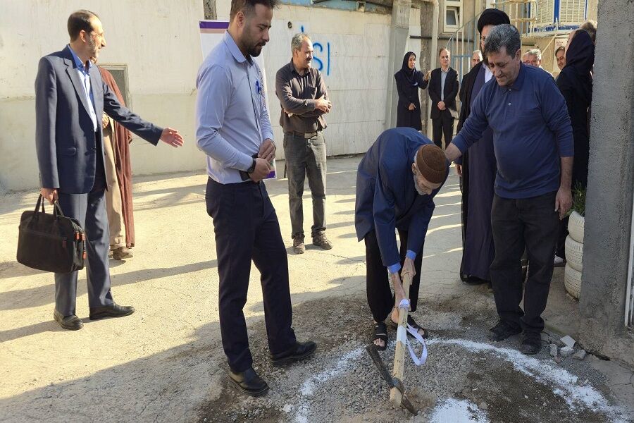 ساخت درمانگاه بیمارستان قمر بنی هاشم به همت خیر نیشابوری آغاز شد