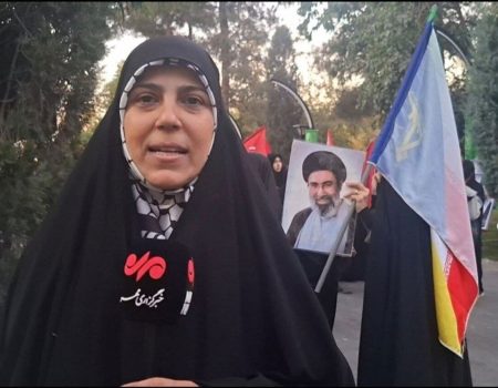 اجتماع زنان مشهدی در دفاع از حجاب دختران آذربایجانی